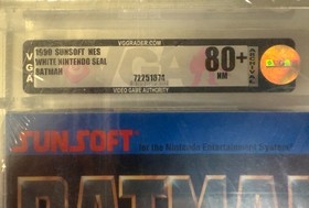 Batman The Video Game ~ 1990 Sunsoft ~ NES ~ VGA 80+ NM ~ White Nintendo Seal