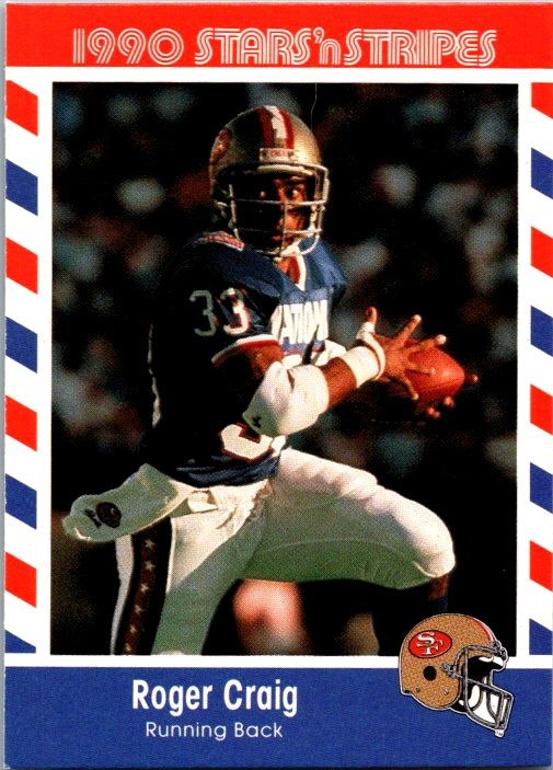 1990 Asher Candy Stars 'n Stripes #51 Roger Craig