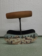 Antique Dual Blade Kitchen Slicer C.M.O'KELLEY HAND PAINTED Winter Scene