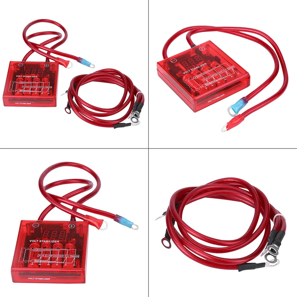 »Fuel Saver Voltage Stabilizer Regulator Kit W/ 3 Earth Groundles - Imagem 4 de 4