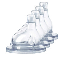 Baby Sipper Spouts - Medical-Grade Silicone, Anti-Colic, Bpa-Free, Dishwasher Sa