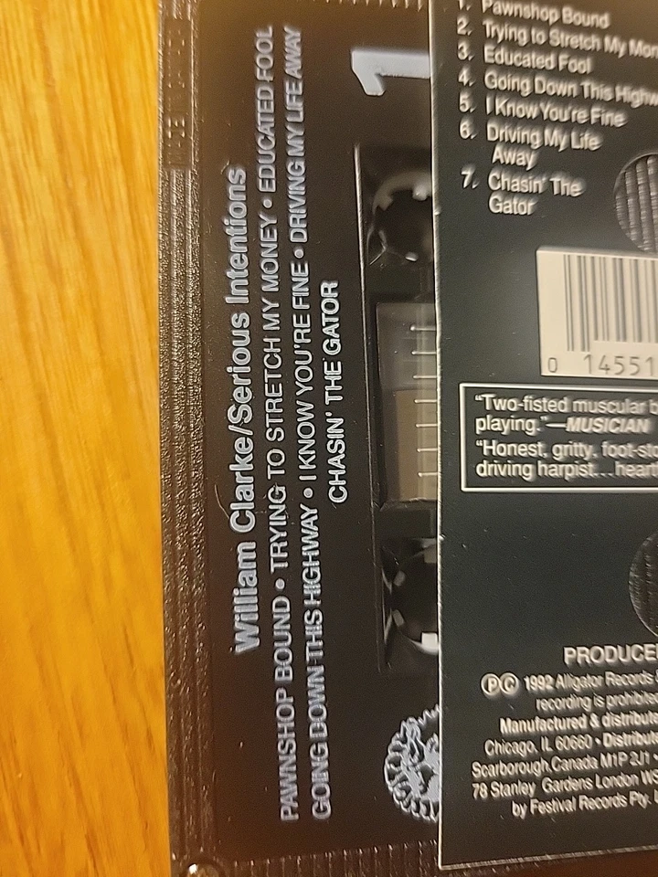 William Clarke serious intentions cassette - Image 4 of 4