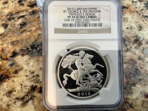2013 G. Britain St. George & The Dragon NGC PF 70 ultra cameo