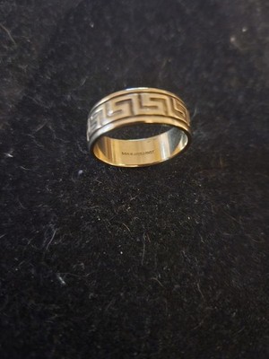 Artcarved 14kt Gold Griechisches Schlüssel Design Unisex Bandring