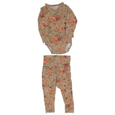 Tiny One, Set, Größe: 62, Baumwolle/Elasthan, Grün/Mehrfarbig, Blumen #Osz