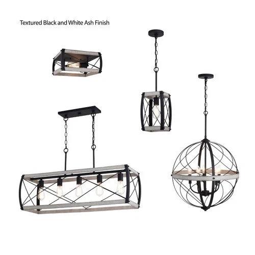 Montclare 2-Light Flush Mount in Farmhouse and Square Style 6.5 Inches Tall and - Picture 5 of 8