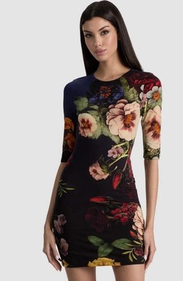 Alice + Olivia Delora Mini Sheath Dress  Magic Garden Size 8 BNWT RRP$395