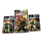 GI Joe 25th Anniversary Action Figures Lot Of 3 2007, W Comic Pack