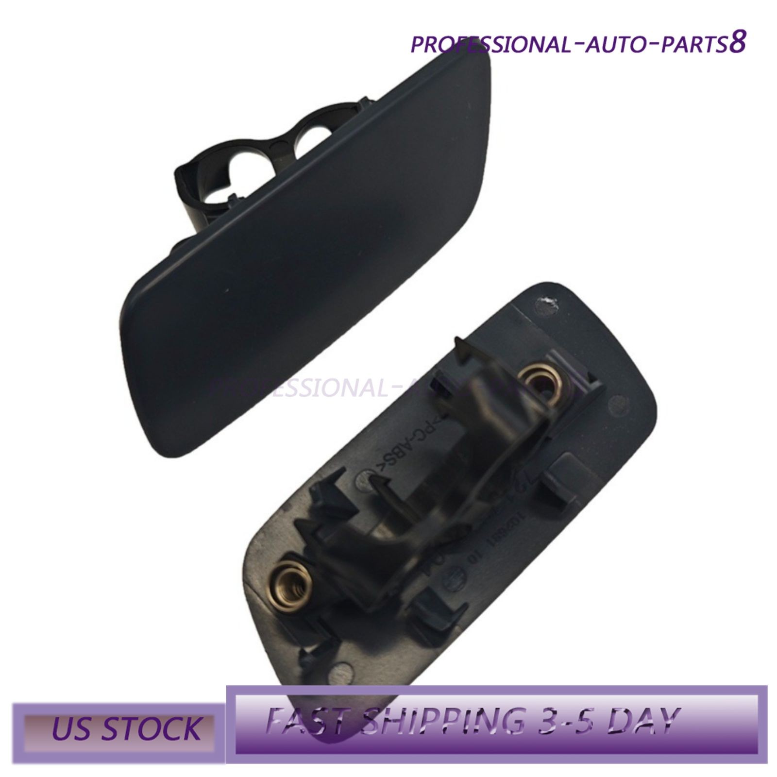 Pair LH RH Headlamp Washer Cover For 10-18 Rolls-Royce Ghost 61677244959 44960