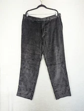 Perry Ellis Portfolio Men's Charcoal Gray Corduroy Pants Straight Leg 38 X 32