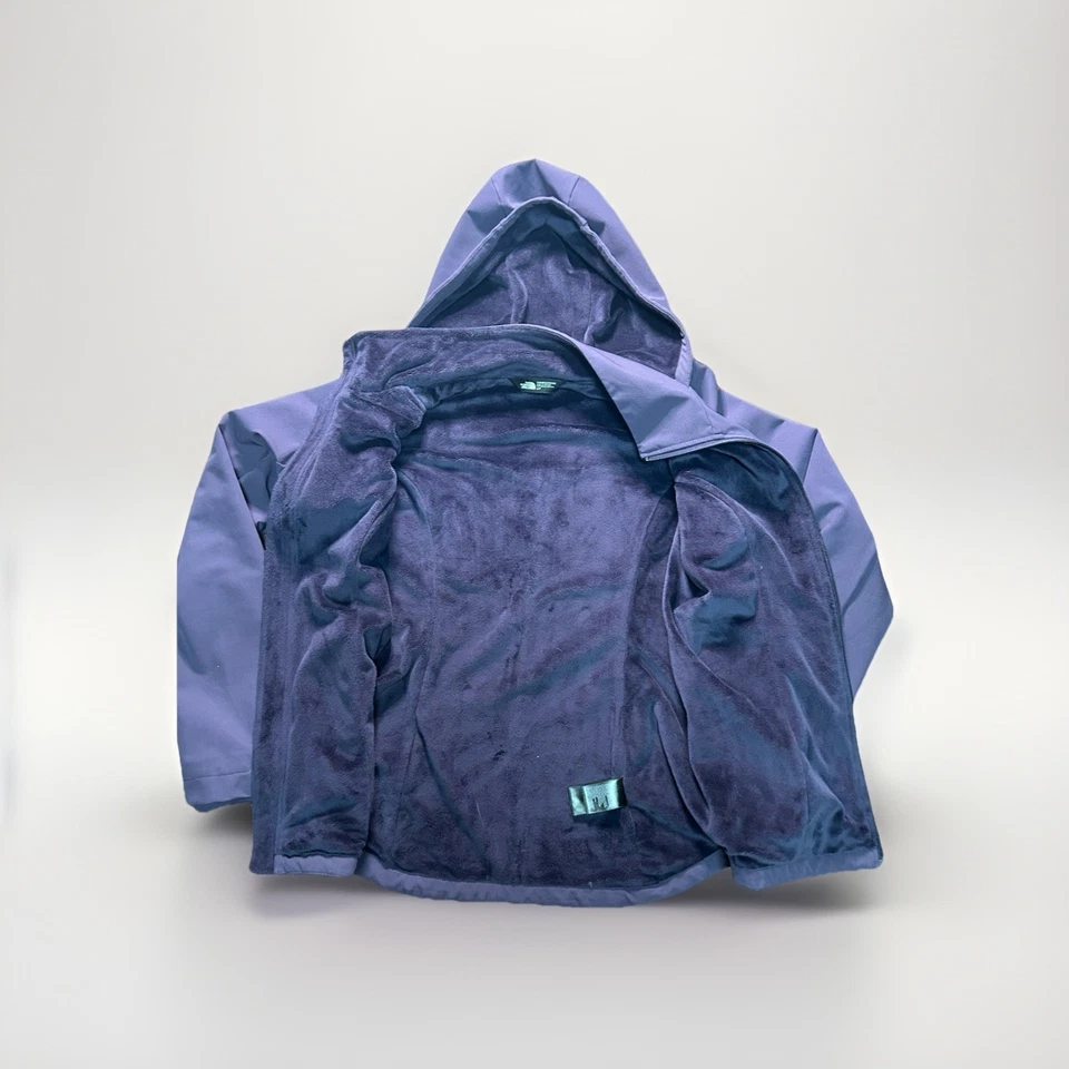 Chaqueta softshell para mujer The North Face color ciruela talla pequeña exterior, polar Foto 3 de 4