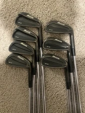 Mizuno MP-62 & MP-52 4-PW Black Combo Iron Set. X-Stiff Rifled Project X Shafts.