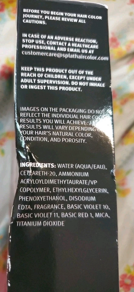 Beetlejuice SPLAT UV Brillo ROSA PERFORANTE Luz Negra Maquillaje para Cabello Color Lavado Foto 4 de 4