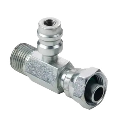5/8'' Bumped Tube O-Ring Charge Port Adapter with R134a Low Side Charge Port