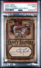 2025 Topps Heavy Lumber Scott Rolen Game Used Bat Auto PSA 9 MINT #HLAR25R