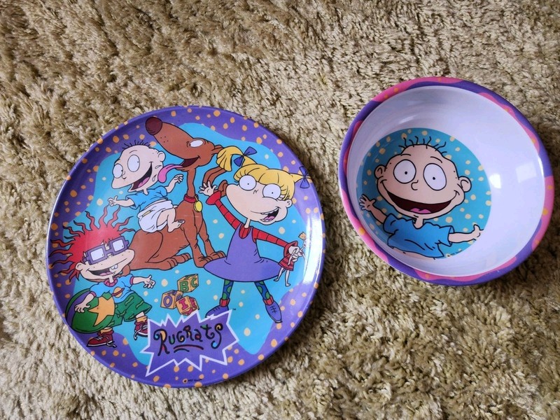 Zaks Designs Inc. Rugrats Melanie Plate & Bowl Vintage 90's