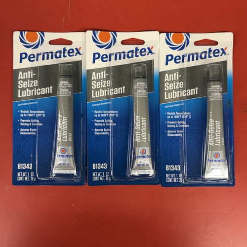 Permatex 81343 Anti-Seize Lubricant 1 oz. Tubes (Lot of 3)