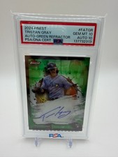 2024 Topps Finest Tristan Gray (AU, RC) /75 PSA 10 AUTO 10 Twins Rays