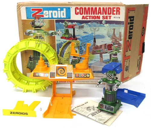 Vintage Ideal Zeroid Commander Action Set Complete With ZOGG 1968 RARE