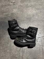 Harley-Davidson Black Leather Motorcycle Boots Women's US Size 7 Style 81110