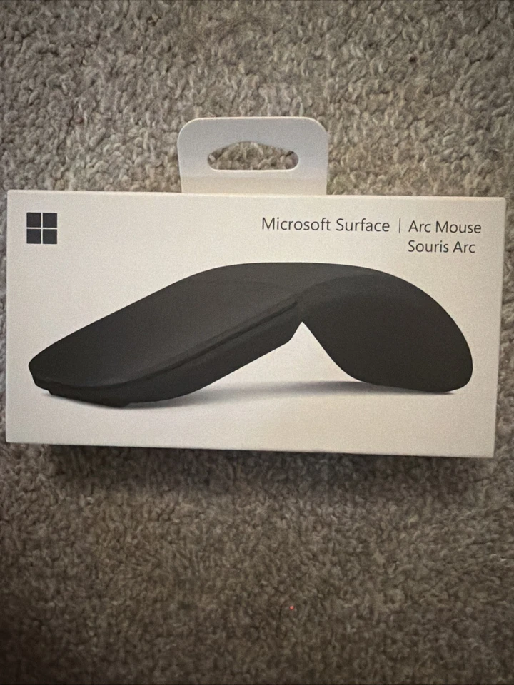 Microsoft Surface Arc Bluetooth Bluetrack Ambidextrous Mouse Black- Wireless - Image 2 of 3
