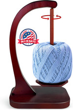 UCPASH Yarn Holder for Crocheting and Knitting, Wooden Yarn Spinner with Magneti