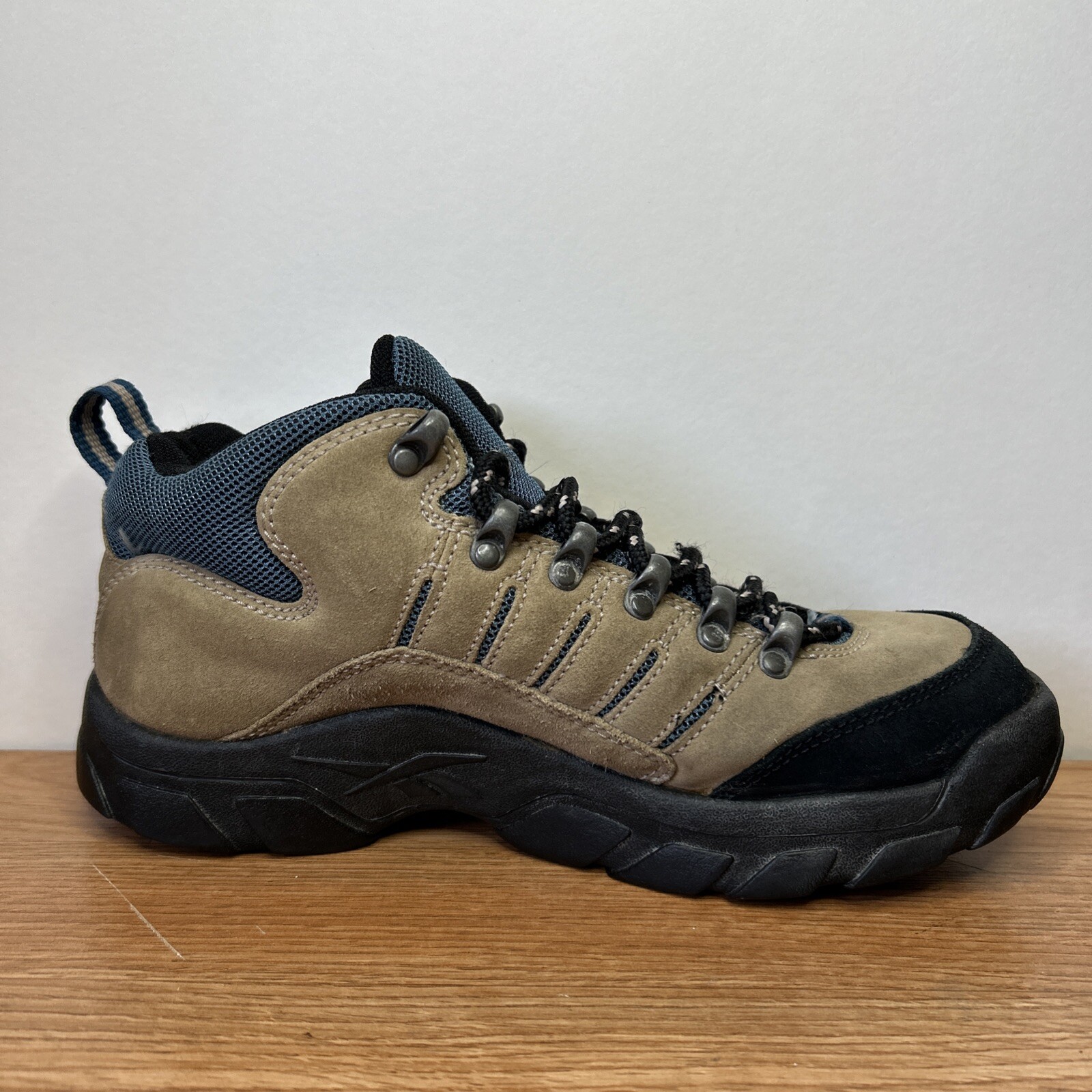 Reebok Brown/Blue Suede Leather Hiking Trail Shoes Boots Sneakers Men’s Size 7 thumbnail 14