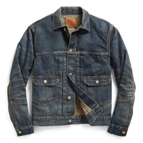 RRL - Men's Leeland Indigo Casual Jacket - Blue - Denim - Jackets