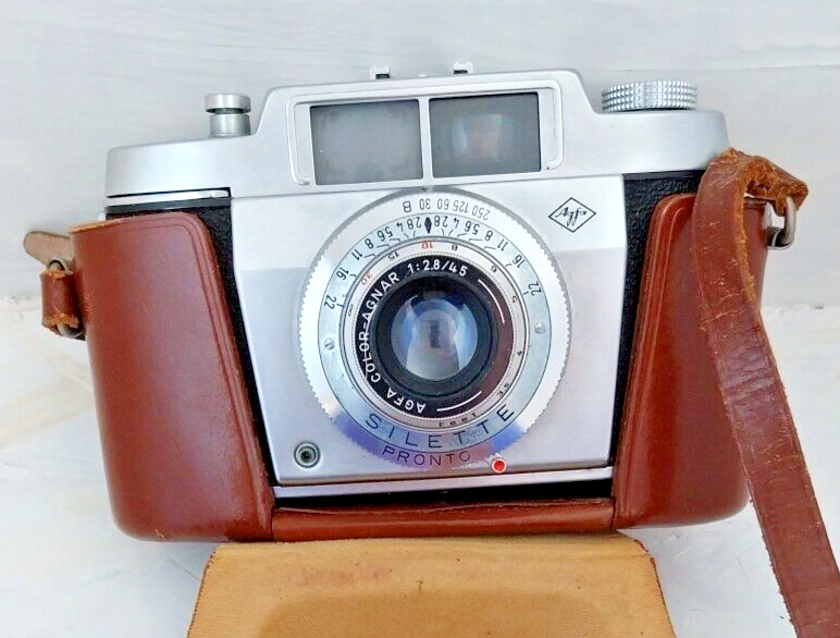 Agfa Silette Pronto Vintage Camera 45mm With Case UNTESTED