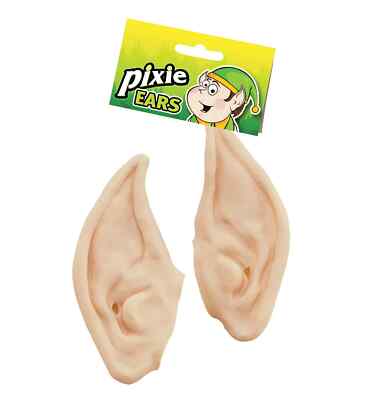 Flesh Pixie Ohren (1 Paar) - perfektes Zubehör für Weihnachten, Halloween, Welt