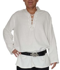 Mittelalter Hemd Piratenhemd Wikinger Kelte Fischerhemd Yagumir G. M L XL