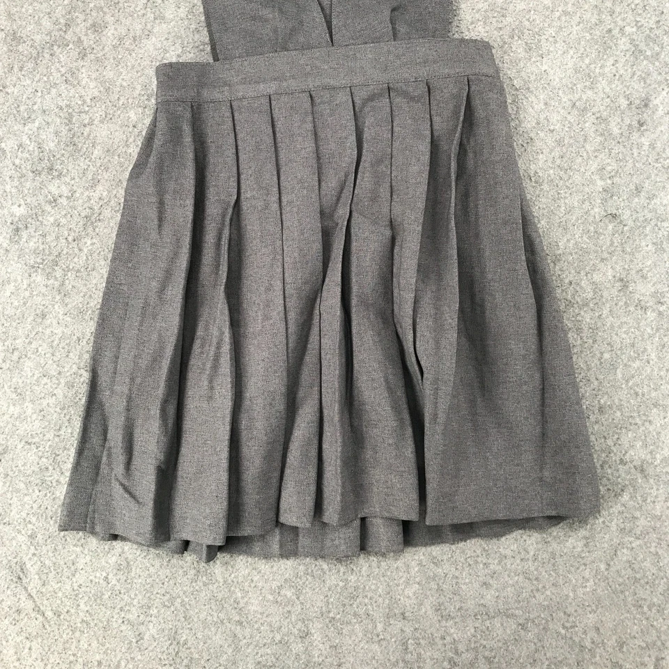 Uniforme Escolar Plisado Cuello en V Delantal Gris Niñas Talla 10 Tostadas Francesas Foto 4 de 4