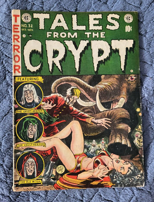 TALES FROM THE CRYPT #32 (VG+) - 1952 - Jack Davis Cover - EC Pre code horror
