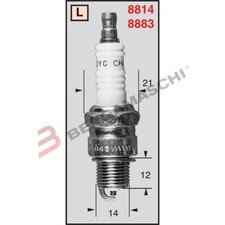 CANDELA CHAMPION SPARK PLUG L82C/T10 L82C GAC Chopper 50 cc