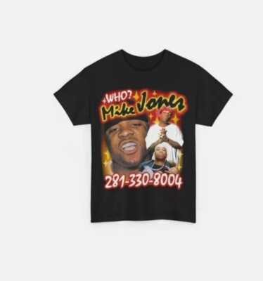 Mike Jones 281-330-8004 Vintage Style Rap Tee T-Shirt