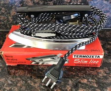 Termozeta Iron Automatic Slim Line years' 1960’s Travel Iron New With Box