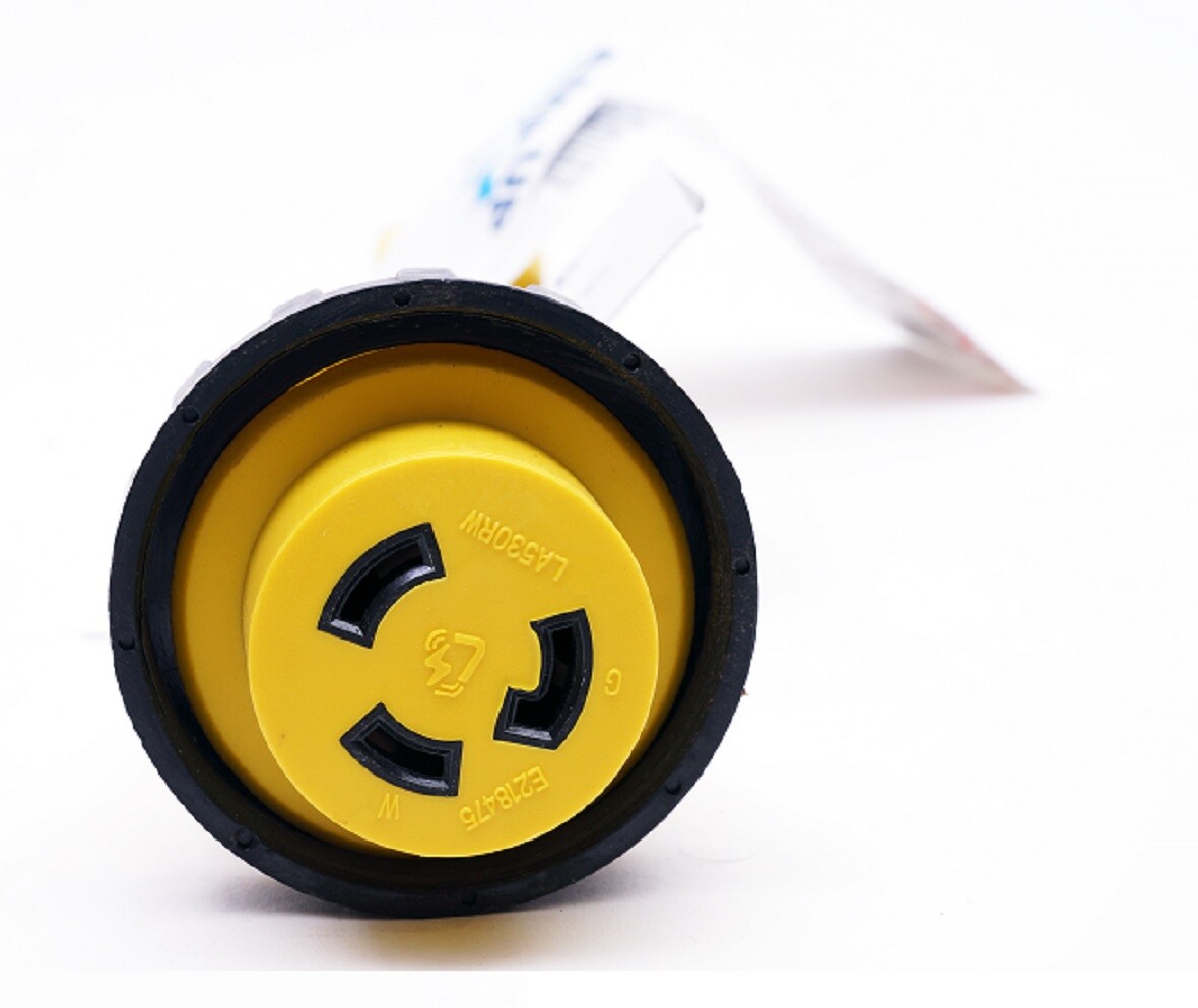 AMP UP Marine Shore Power Pigtail Adapter Cord 125v 30a Female x 15a