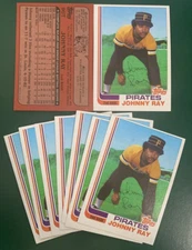 Johnny Ray RC rookie card, 1982 Topps Traded #96T, Pittsburgh Pirates All-Star