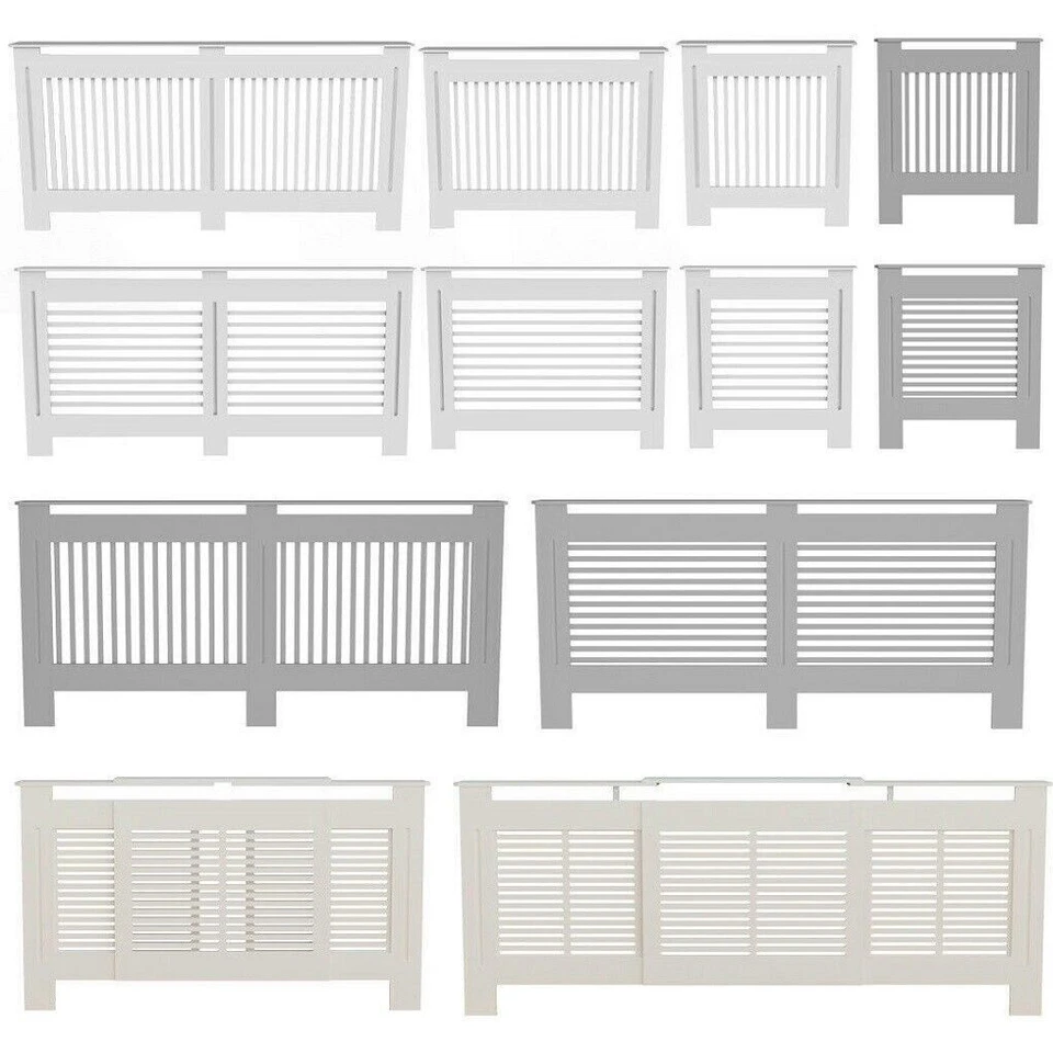 Heizkörperverkleidung Weiß Heizungsabdeckung MDF Heizungsverkleidung Landhaus - Bild 3 von 4