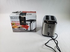 BLACK DECKER TR3500SD Rapid Toast 2-Slice Toaster, Stainless Steel USED