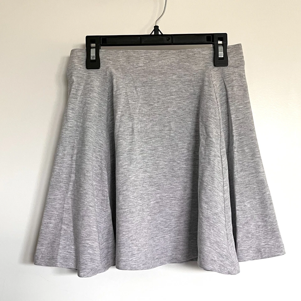 2 Faldas Jersey H&M Algodón Suave Línea A Acampanadas Negro Gris Niñas Talla 14Y Foto 3 de 4