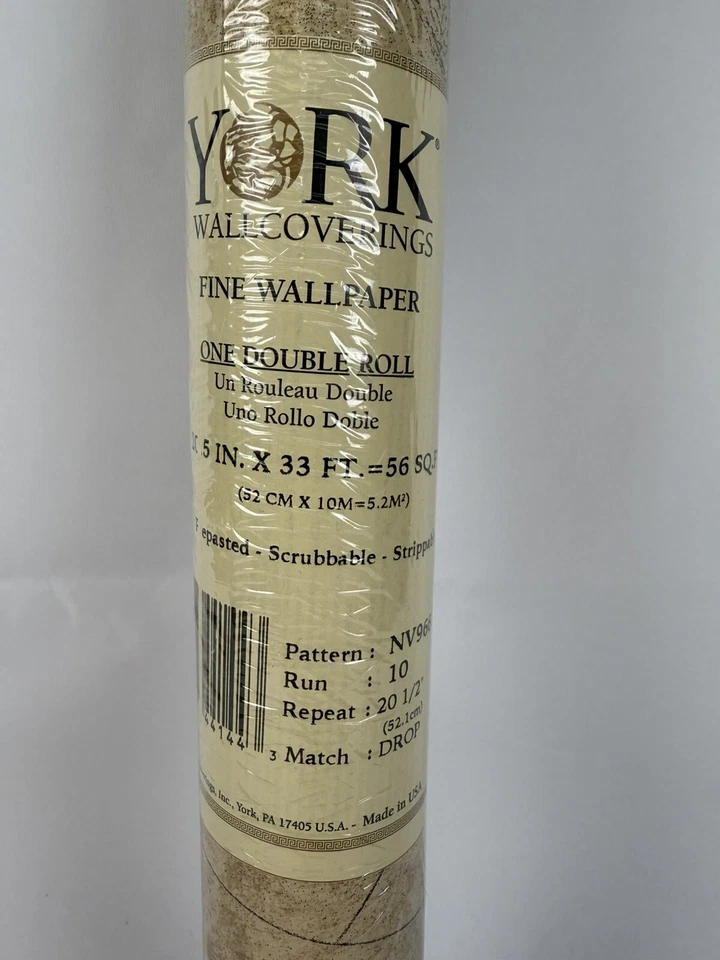 Papel tapiz doble rollo de colección York Tumbleweed & Almond café francés menú universidad Foto 3 de 4