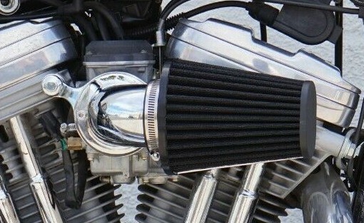 chiconun13-15 CHROME CONE AIR CLEANER FILTER KIT 93-16 DYNA SOFTAIL CV