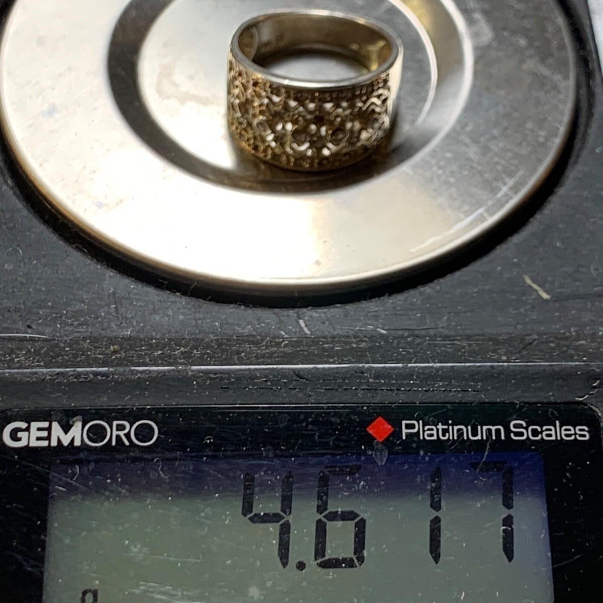 VTG Sterling Silver 925 Cubic Zirconia Intricate Scroll VTG Sterling Silver 925 Cubic Zirconia Intricate Scroll