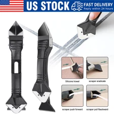 5 in 1 Silicone Sealant Remover Tool Kit Set Scraper Caulking Mould Removal US