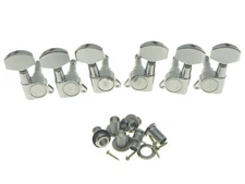 Wilkinson 3L3R E-Z Post Guitar Tuners Machine Heads for Acoustic Guitars Chrome