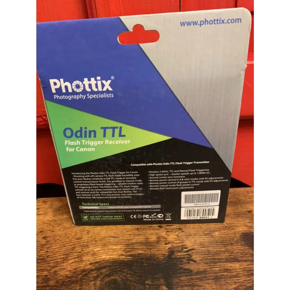 NIB Phottix Photography Specialists Odin TTL Flash Trigger Receiver Canon Camera - Image 2 of 2