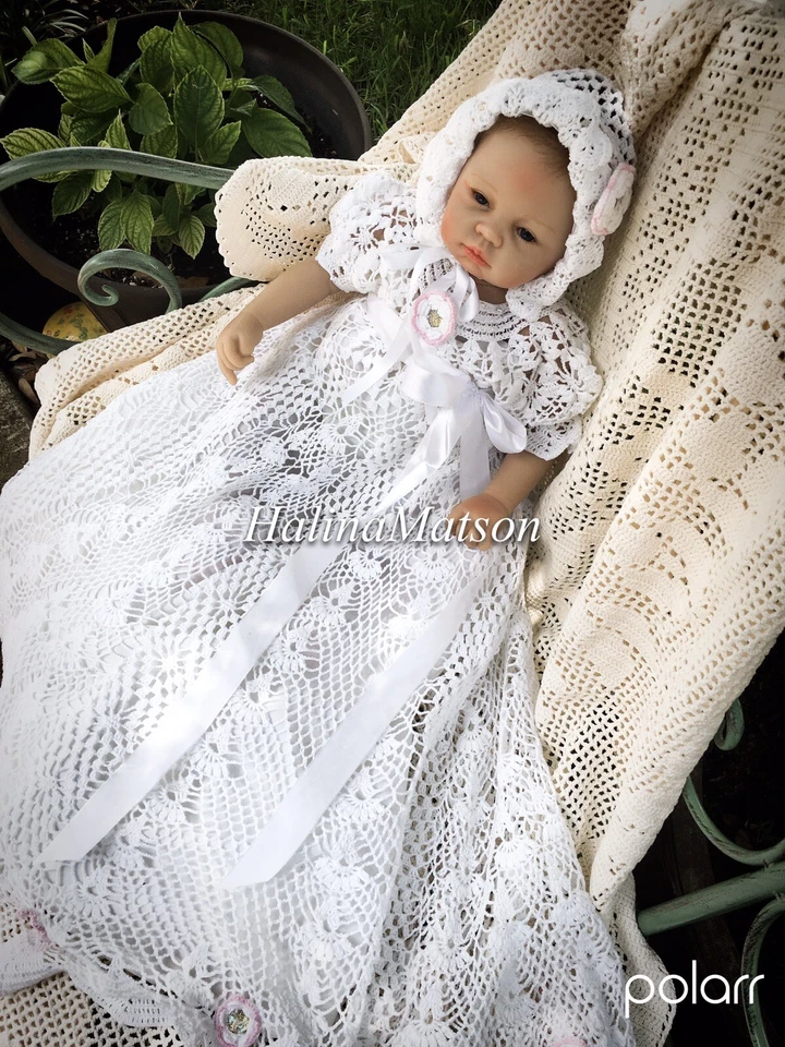 Heirloom Style Christening Crochet Baby Pattern - Image 2 of 4