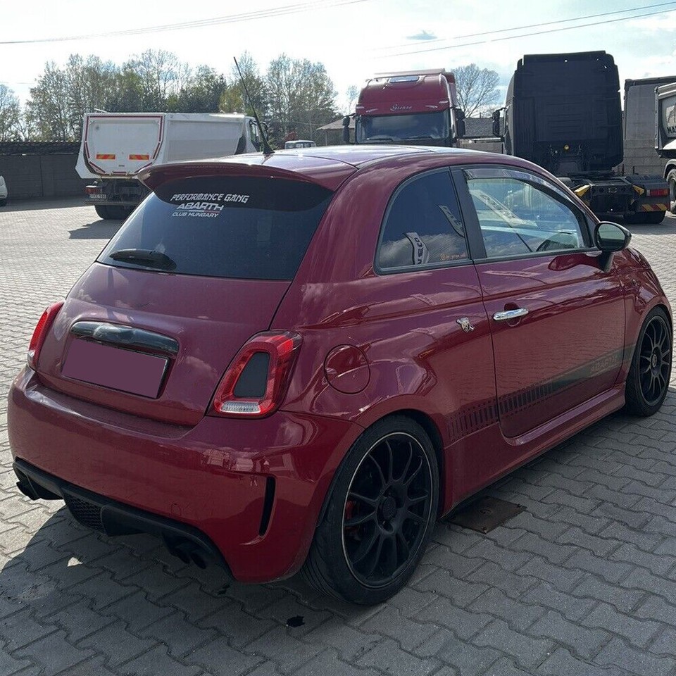For FIAT 500 Abarth 595 2010-2020 Real Carbon Fiber Rear Roof Trunk ...