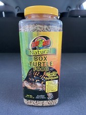 Zoo Med Natural Box Turtle Pellet Food Open Bottle 20 Oz